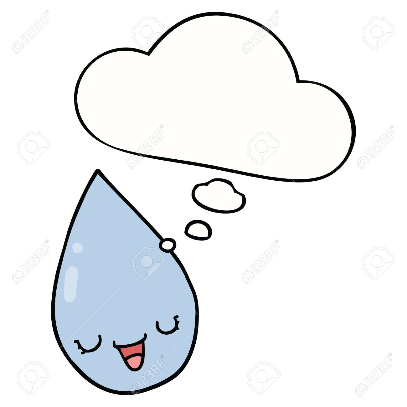 Cartoon Raindrop With Thought Bubble Royalty Free Cliparts Vectors And Stock Illustration Image 130150587 Cleanpng provides you with hq raindrop transparent png images, icons and vectors. cartoon raindrop with thought bubble royalty free cliparts vectors and stock illustration image 130150587