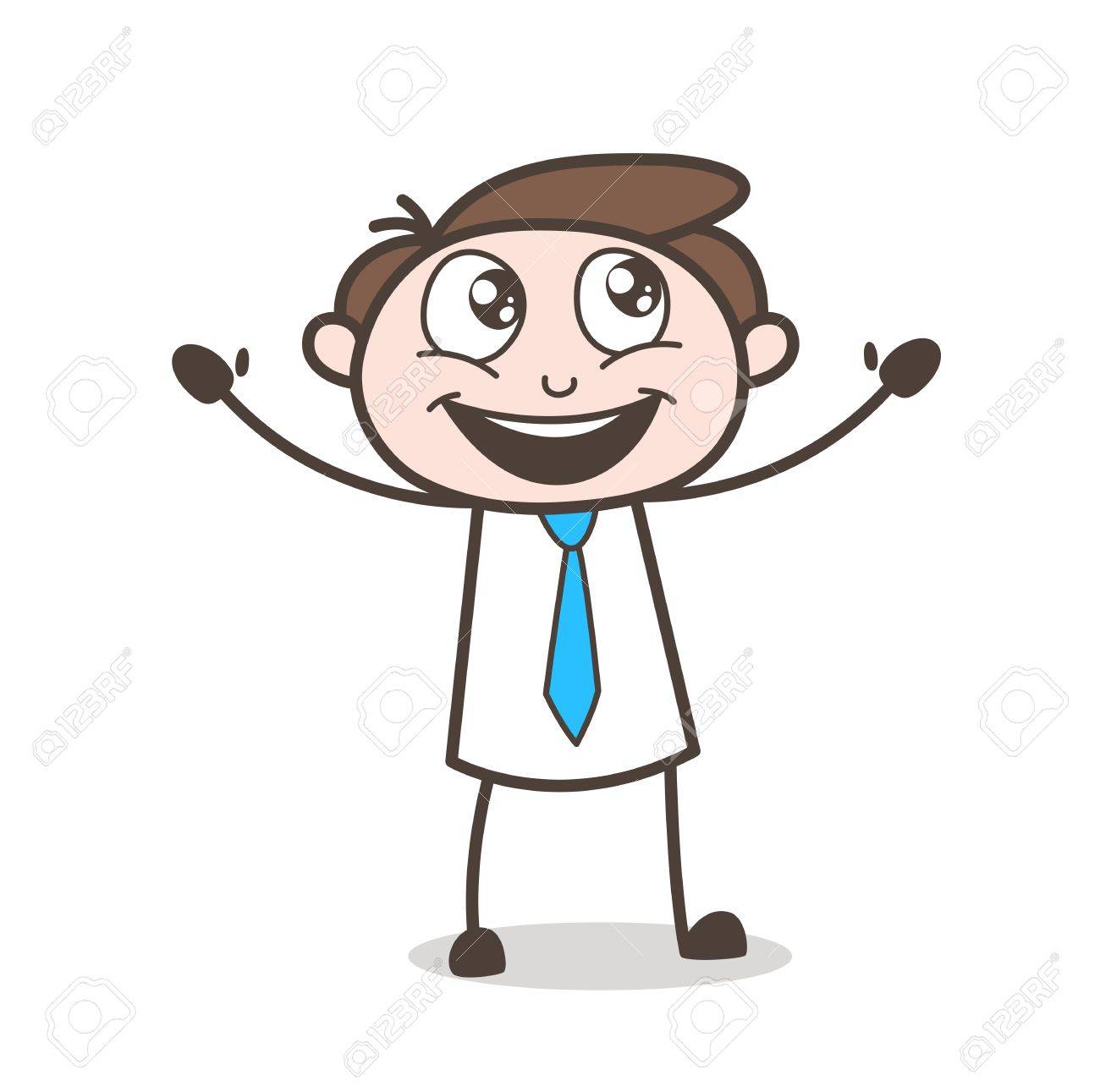 Excited Cartoon Seller Face Expression Vector Illustration Royalty Free  SVG, Cliparts, Vectors, and Stock Illustration. Image 87466361., image size:1300x1291