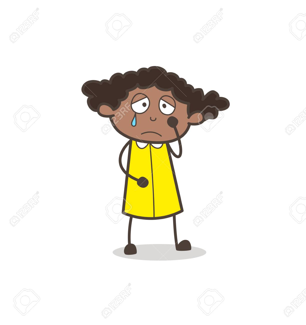 無邪気な少女の悲しそうな顔