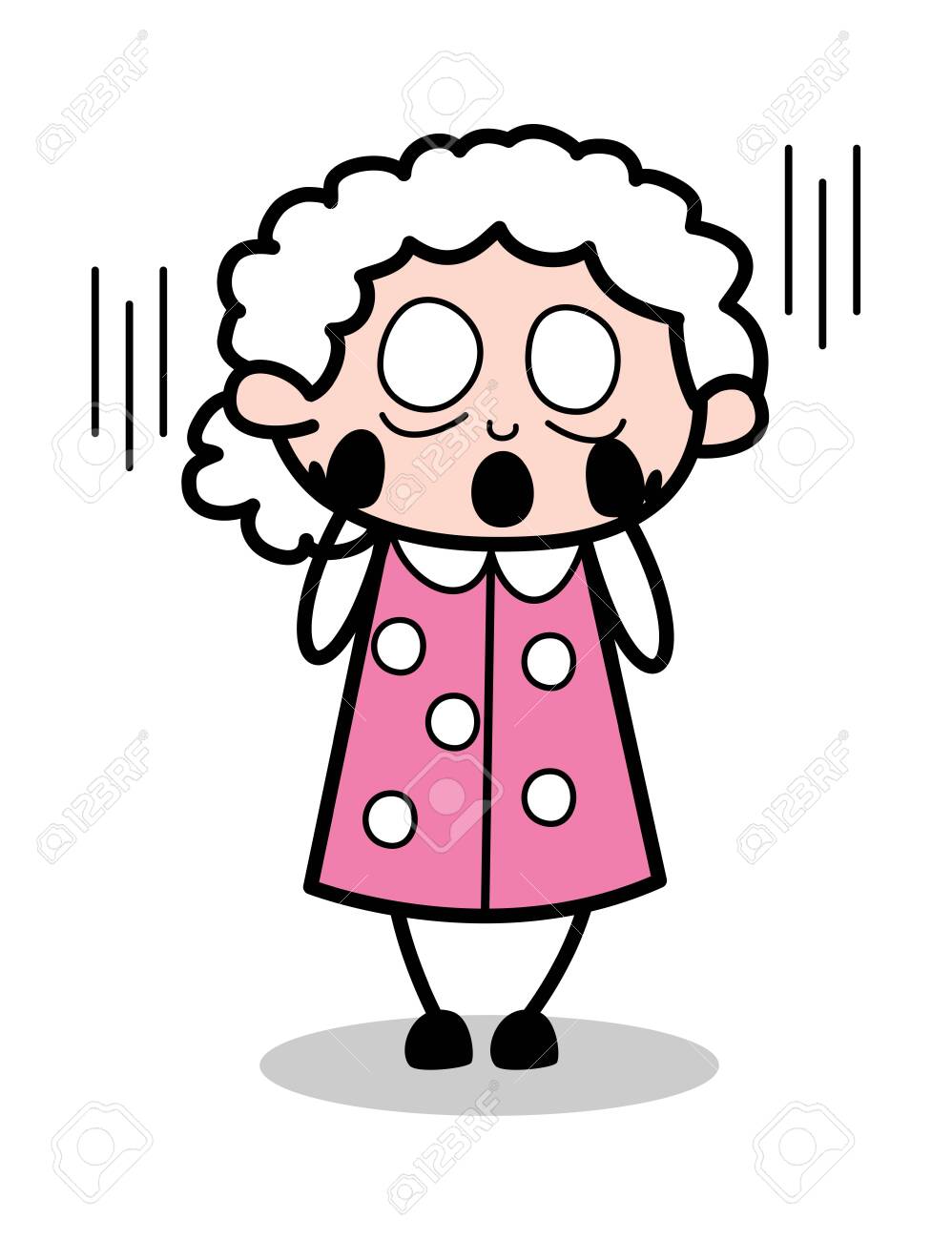 Horrible - Old Cartoon Granny Vector Illustration Royalty Free SVG, Cliparts,  Vectors, and Stock Illustration. Image 123986704., image size:998x1300