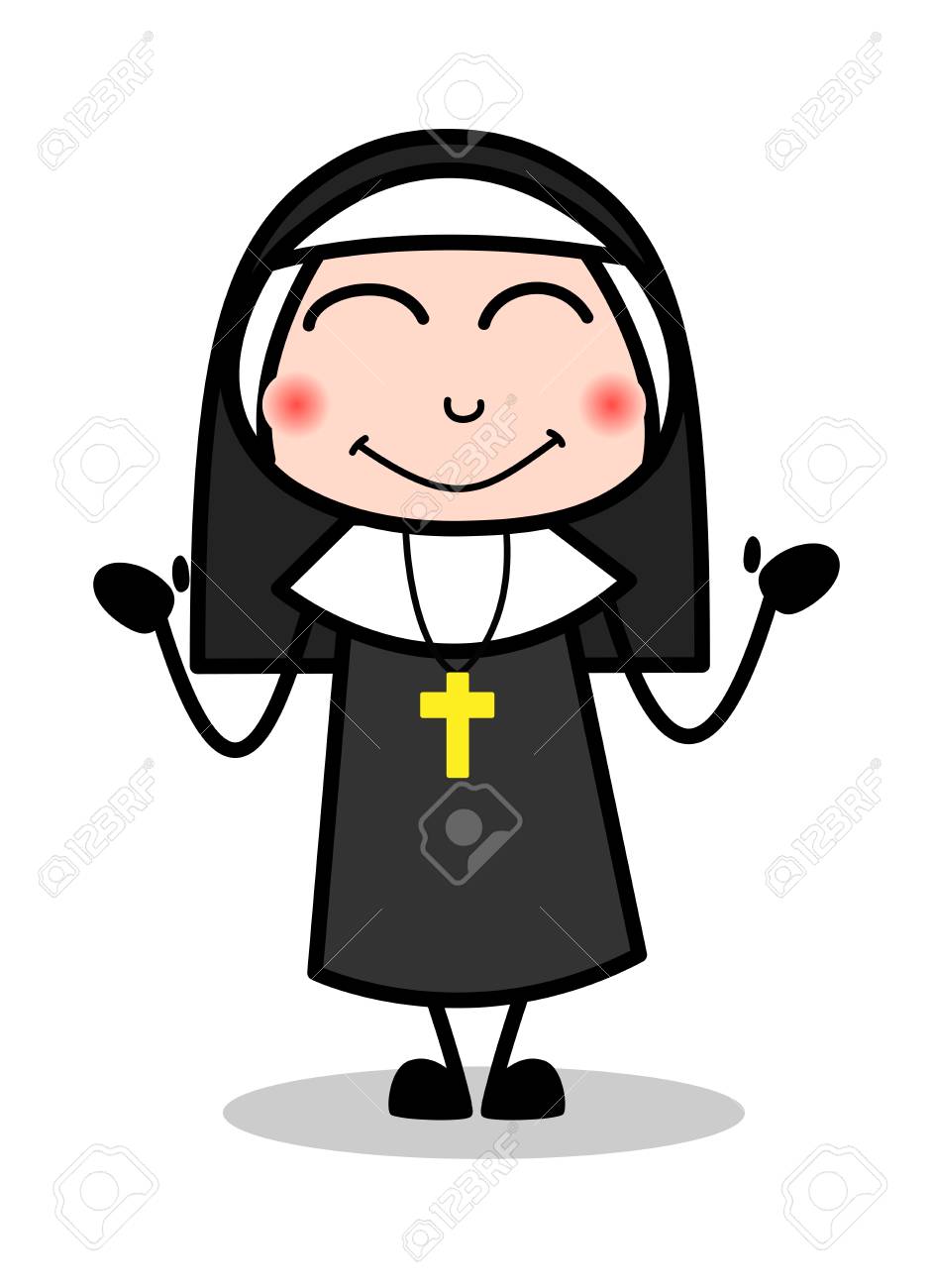 Blushing Cartoon Nun Lady Vector Illustration Royalty Free Cliparts Vectors And Stock Illustration Image 120687788 Kisscartoons is the best cartoons online website, where you can watch cartoon online completely free. blushing cartoon nun lady vector illustration