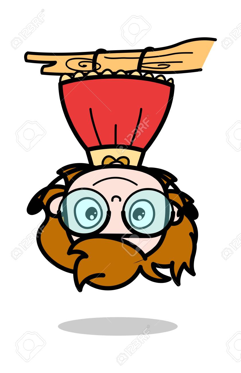 Hanging Upside Down - Teenager Cartoon Intelligent Girl Vector Illustration  Royalty Free SVG, Cliparts, Vectors, and Stock Illustration. Image  127634440., image size:841x1300