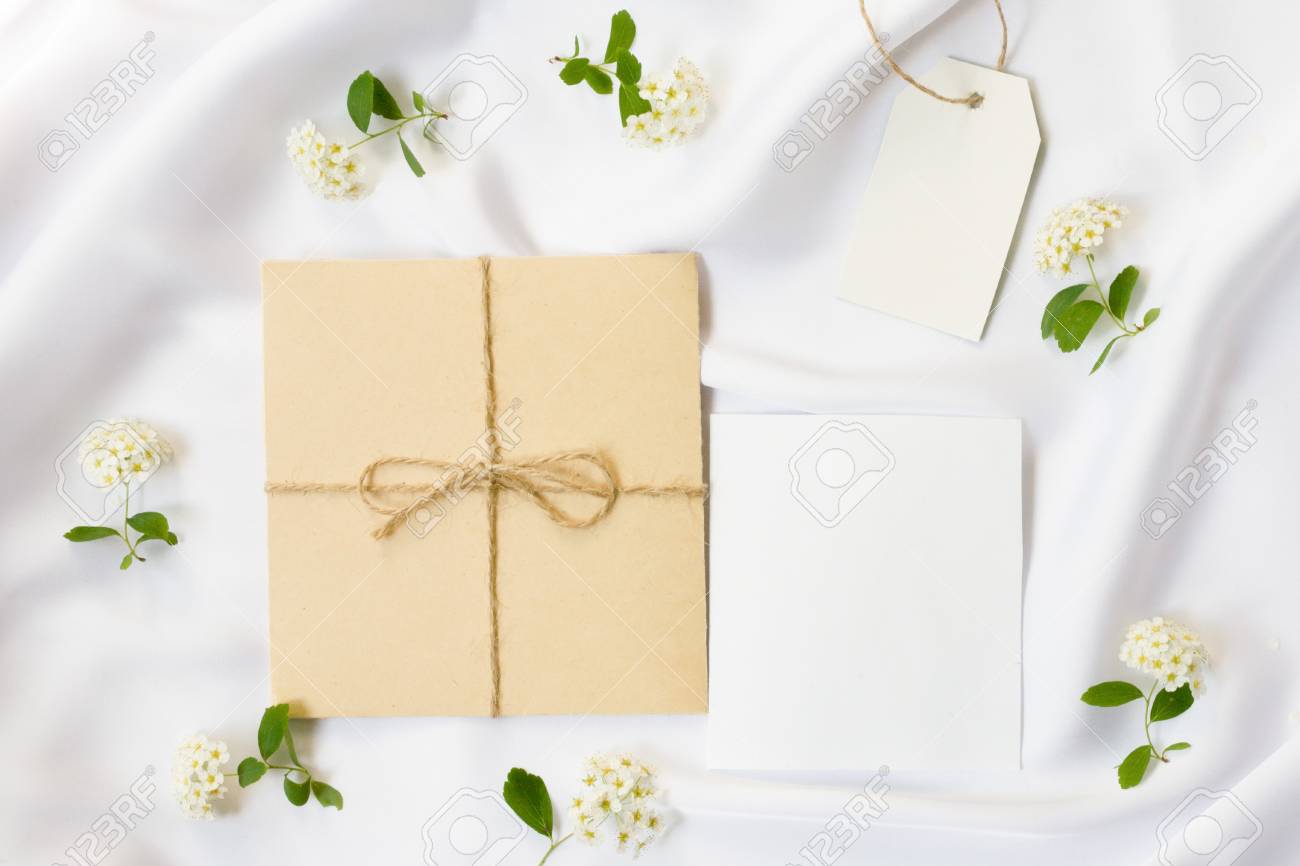 flat lay workspace mockup wedding invitation cards craft wedding invitation mockup