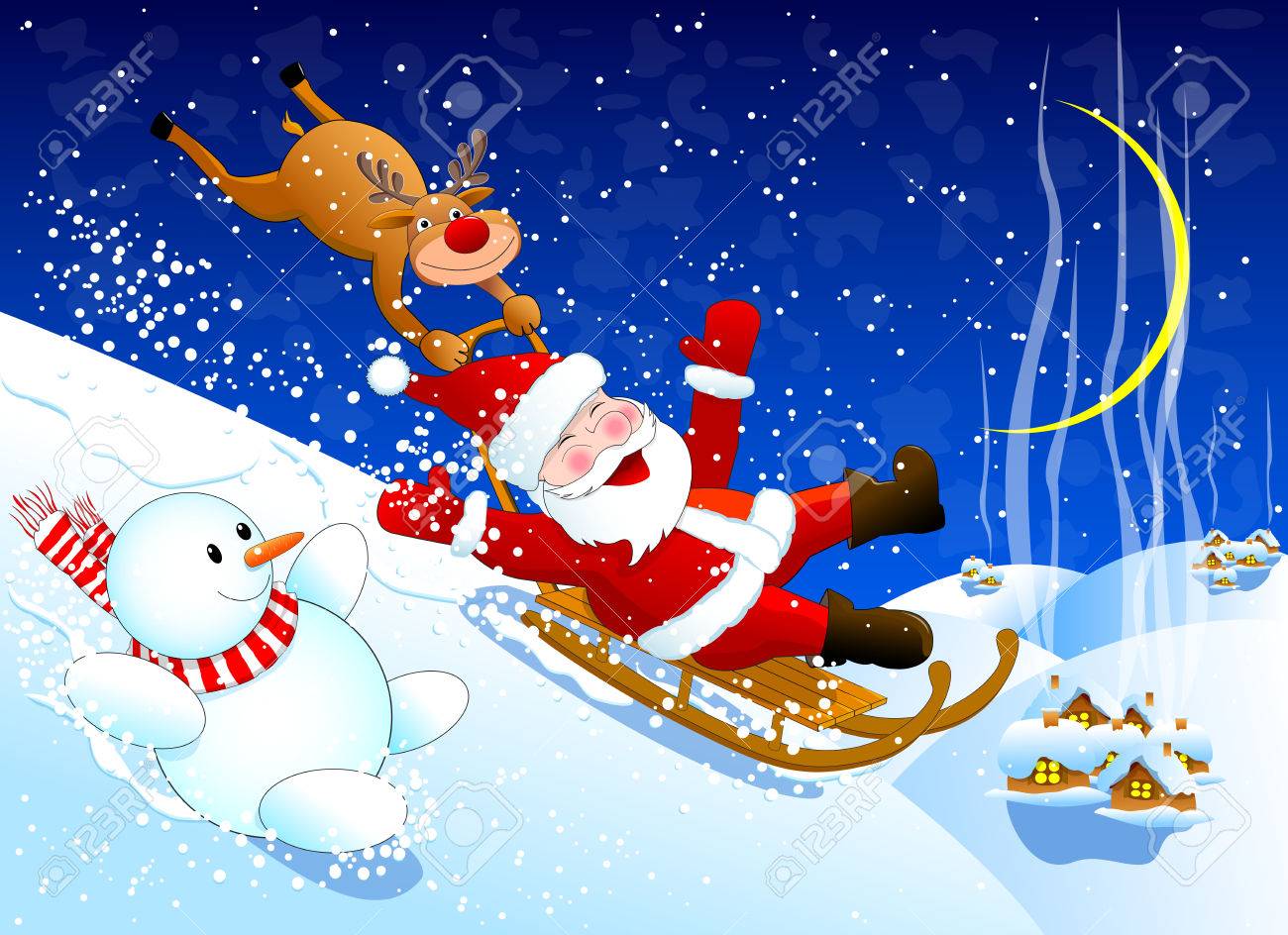 大きな雪玉の上に座るトナカイさん♡1点物໒꒱· Snow Dome」｜MAX MAX