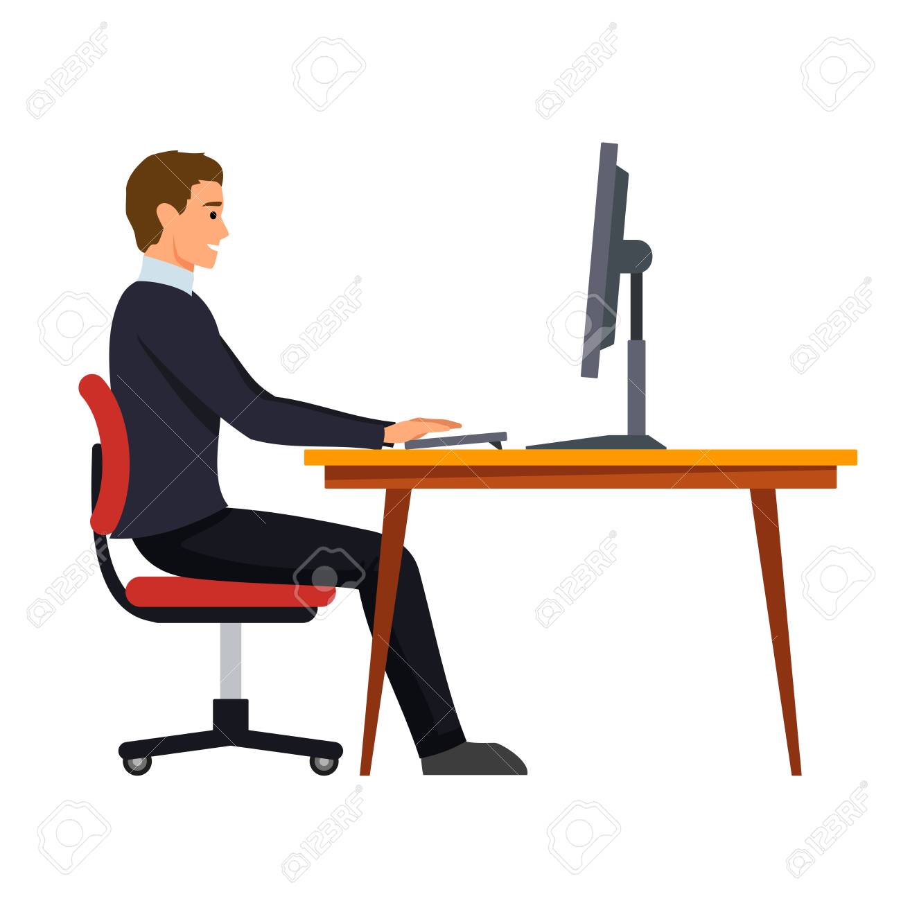 correct computer position