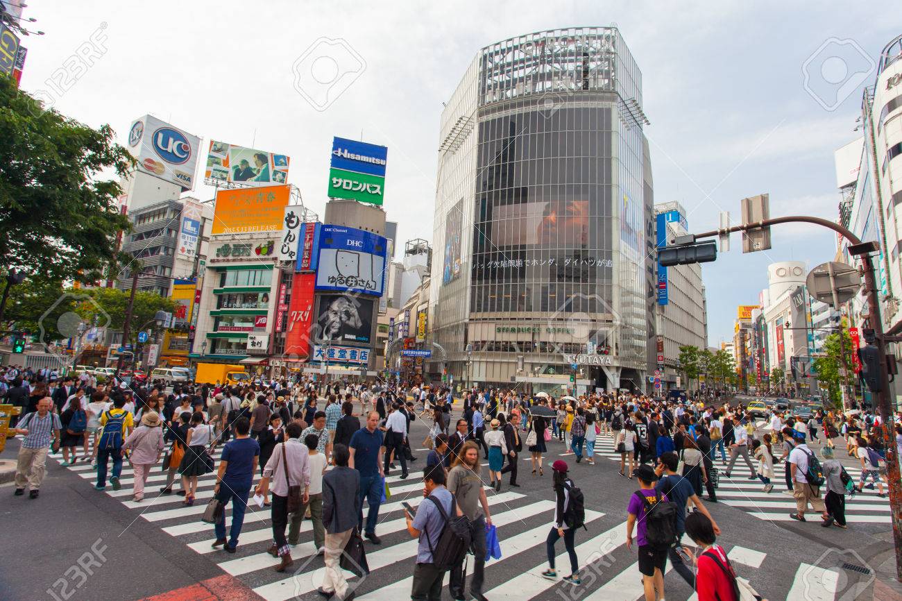 渋谷横断歩道としても知られている渋谷スクランブル の写真素材 画像素材 Image