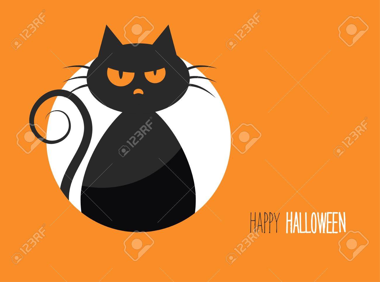 Carte De Halloween Avec Une Silhouette D Un Chat Malefique Dans Le Fond De La Lune Illustration Vectorielle Clip Art Libres De Droits Vecteurs Et Illustration Image Carte De Halloween Avec Une Silhouette D Un Chat Malefique Dans Le Fond De La Lune Illustration Vectorielle Clip Art Libres De Droits Vecteurs Et Illustration Image