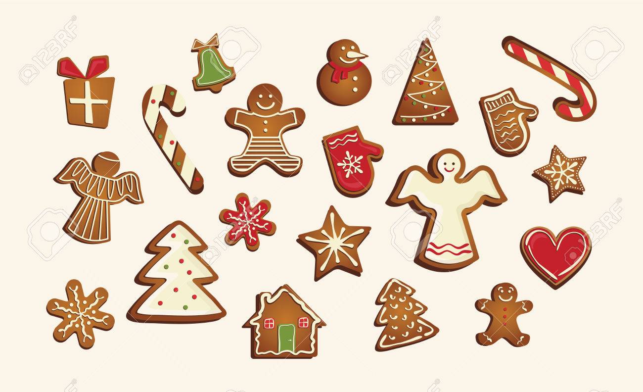 ベクトルのクリスマスはかわいいジンジャーブレッド クッキーのセット ベクトル図のイラスト素材 ベクタ Image ベクトルのクリスマスはかわいいジンジャーブレッド クッキーのセット ベクトル図のイラスト素材 ベクタ Image