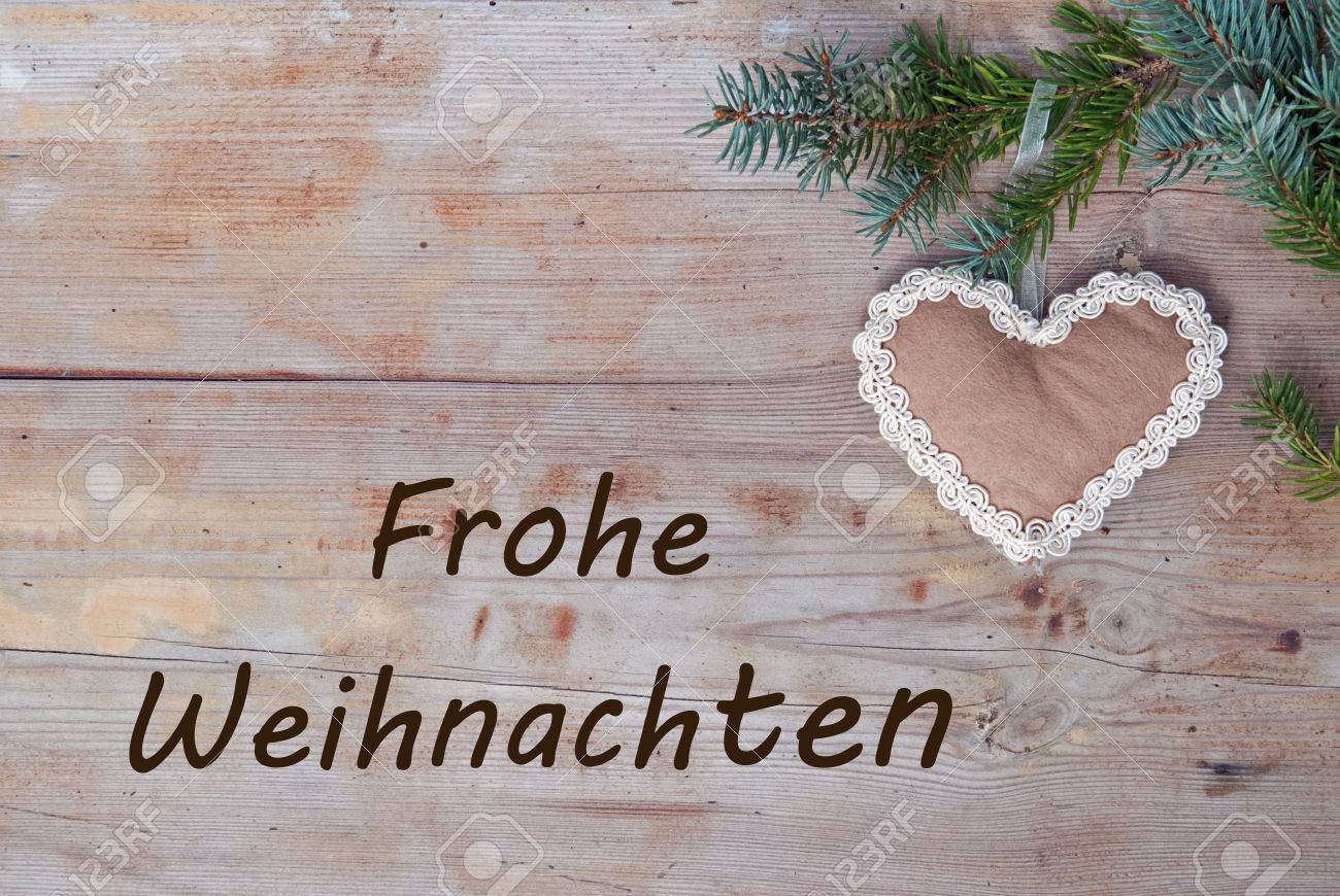 Merry Christmas Eco Greetings In German Stock Photo Picture And Royalty Free Image Image