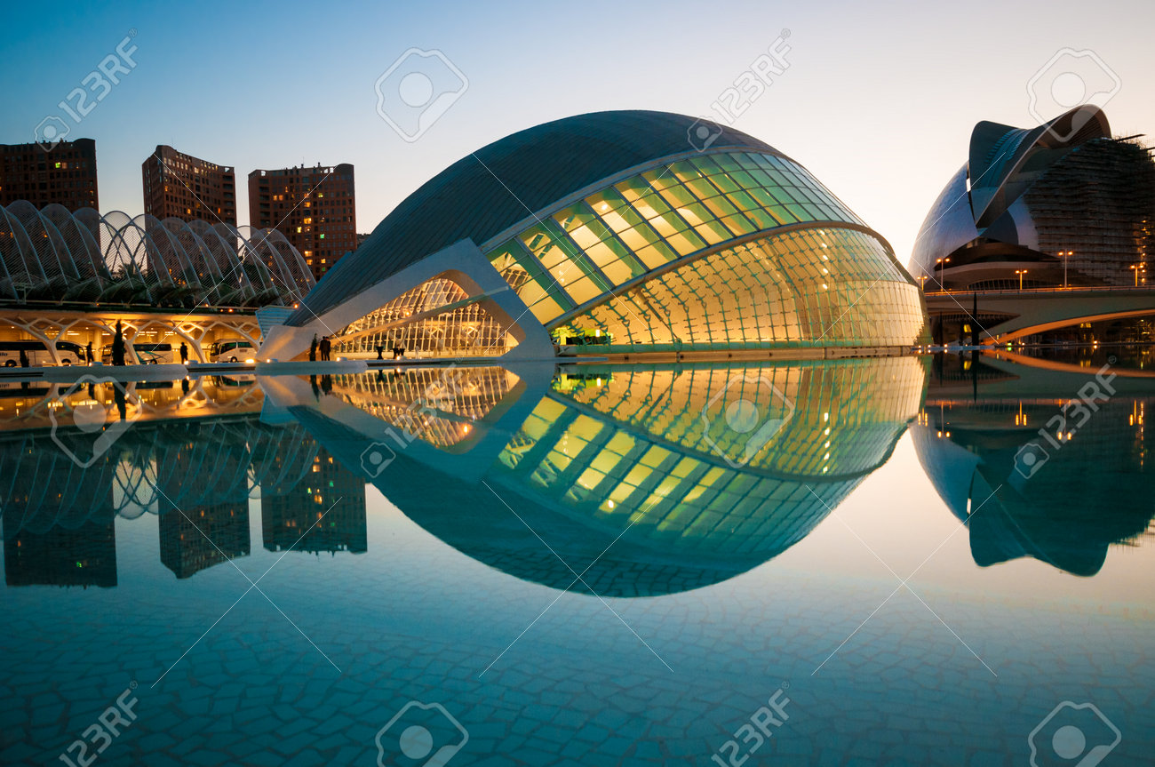 La città delle arti e delle scienze di valencia, in spagna. foto ... Citta delle arti e delle scienze di valencia