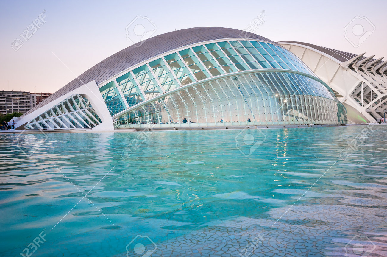 La città delle arti e delle scienze di valencia, spagna. foto ... Citta delle arti e delle scienze di valencia