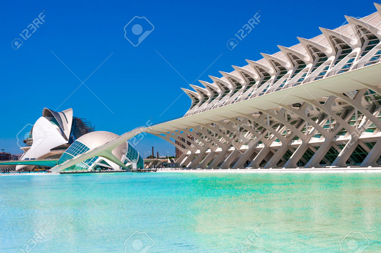 La città delle arti e delle scienze di valencia, in spagna. foto ... Citta delle arti e delle scienze di valencia