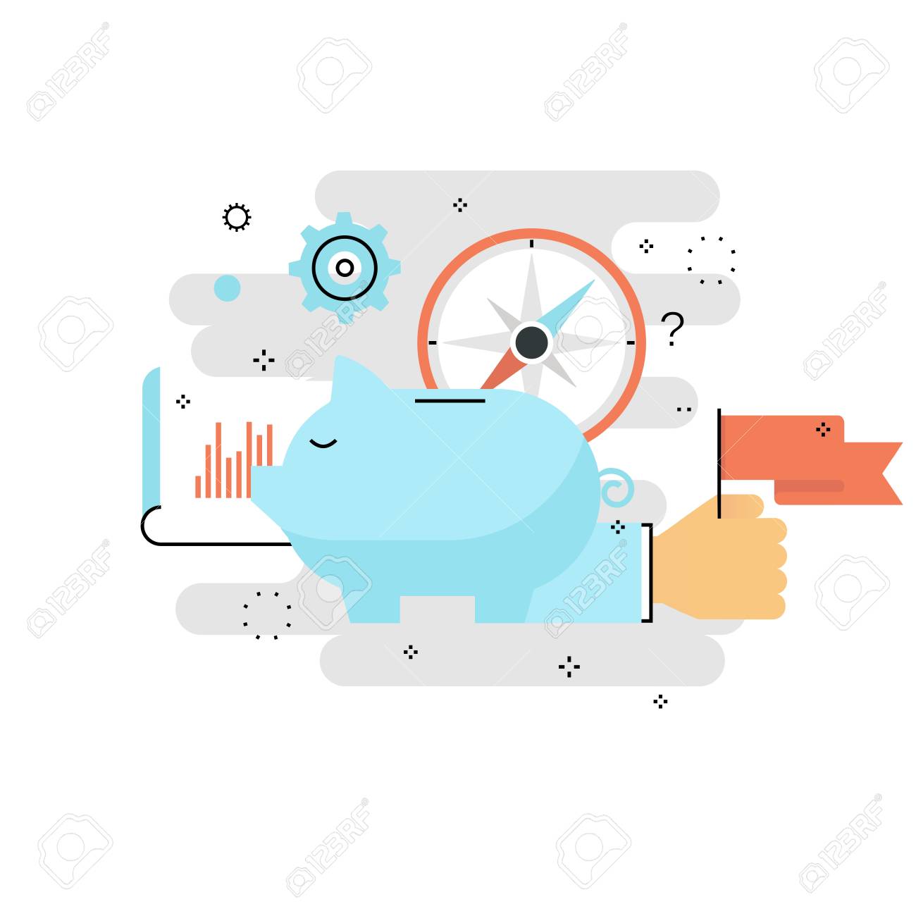 piggy bank concept financial investment budget management budget for savings