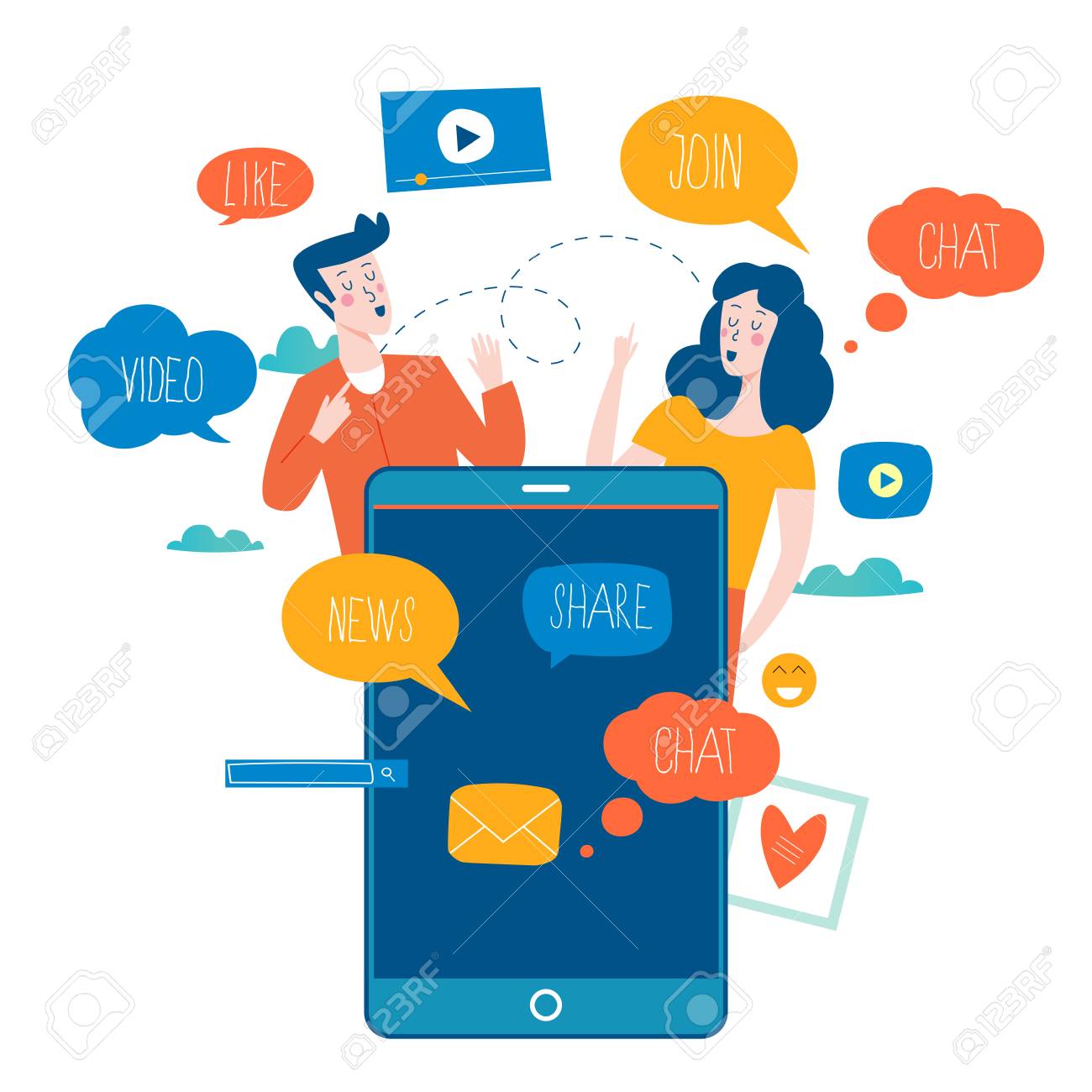 social media networking chatting