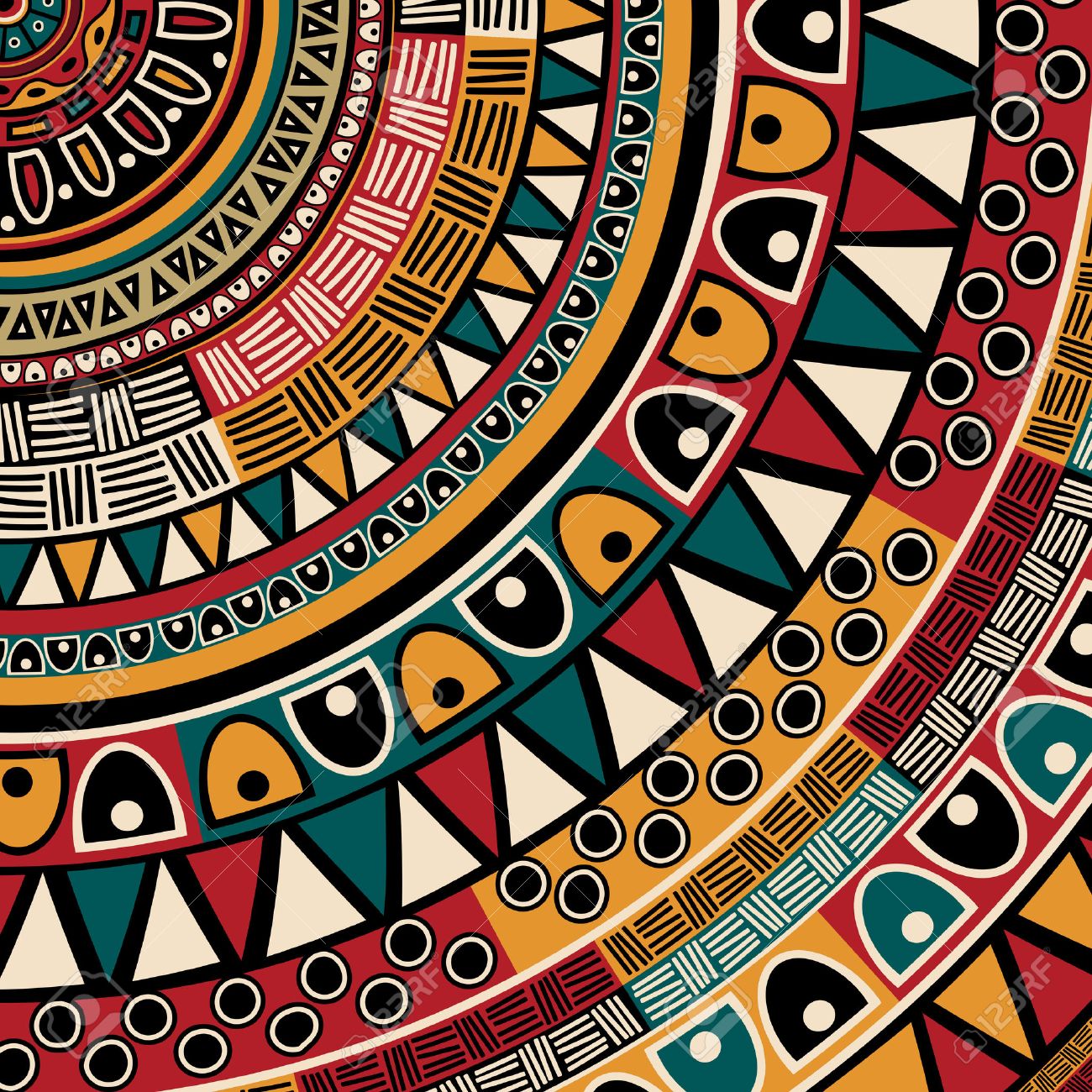 tribal ethnic background abstract art royalty free cliparts