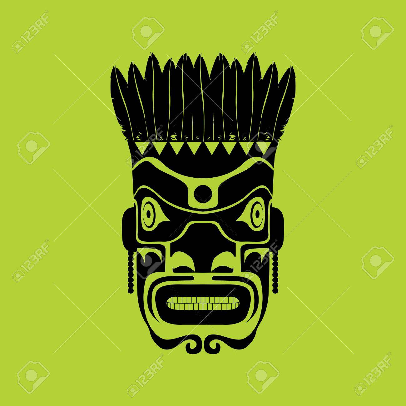 tribal mask design abstract art royalty free cliparts vectors and