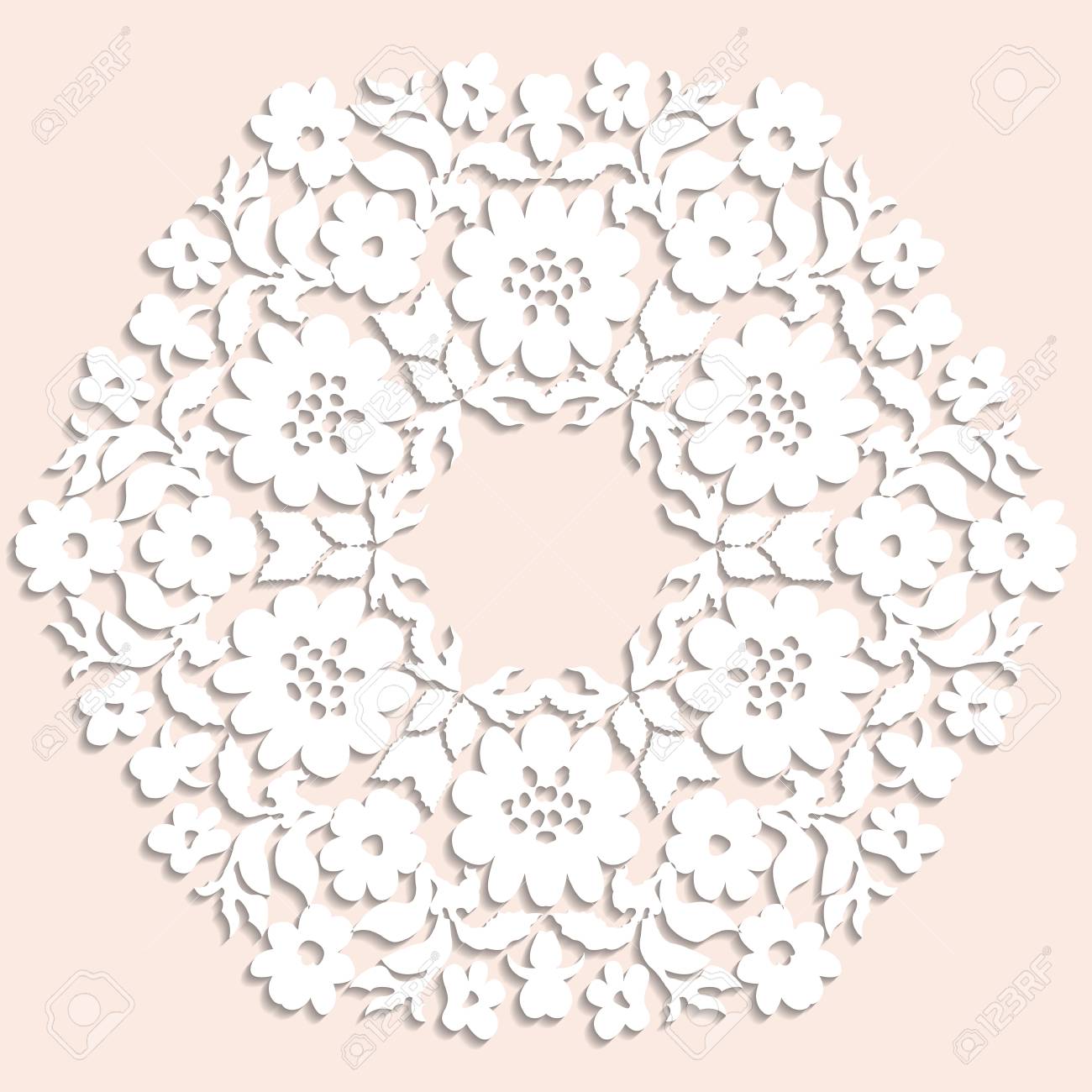Handmade Lace Doily Beautiful Elegant Vintage Knitted Lacy Napkin