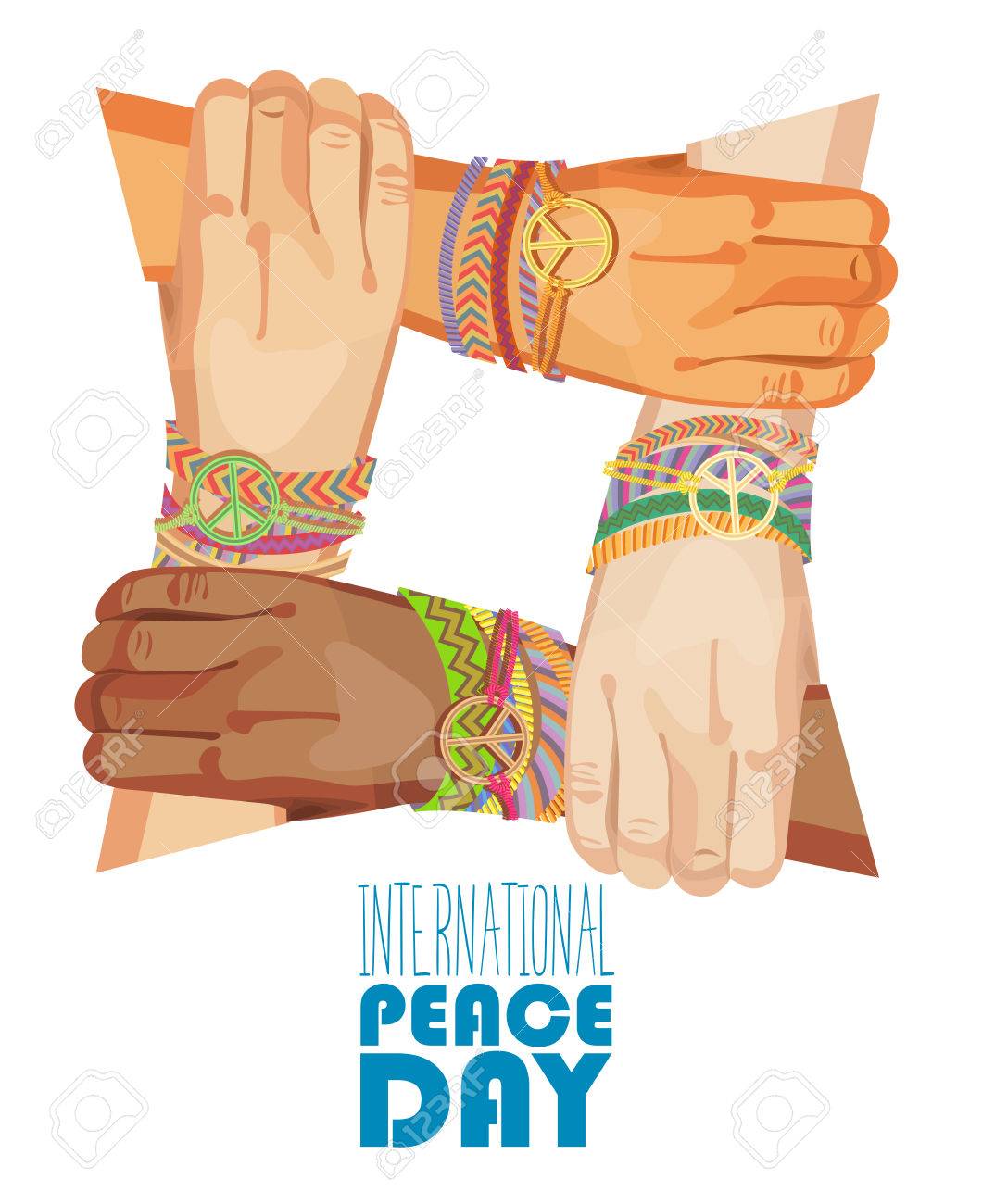 国際平和の日ベクトル ポスター のイラスト素材 ベクタ Image