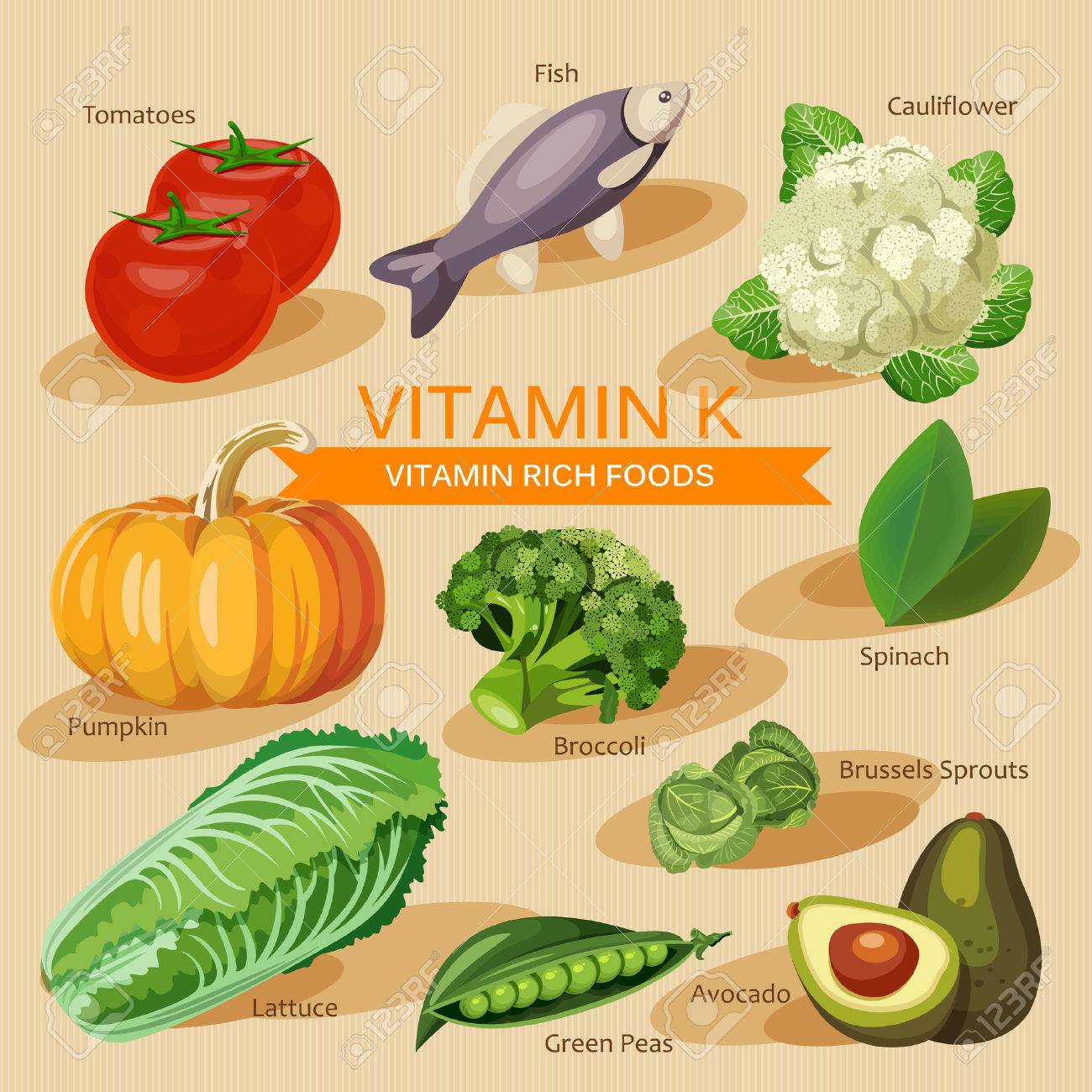 Que verduras no contienen vitamina k