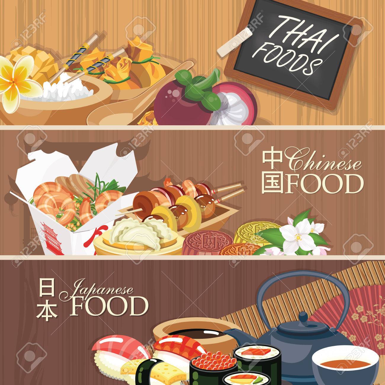 Asiatische Küche Poster. Traditionelle Nationale Gerichte Auf Einem ... Asiatische Küche Poster. Traditionelle Nationale Gerichte Auf Einem ...