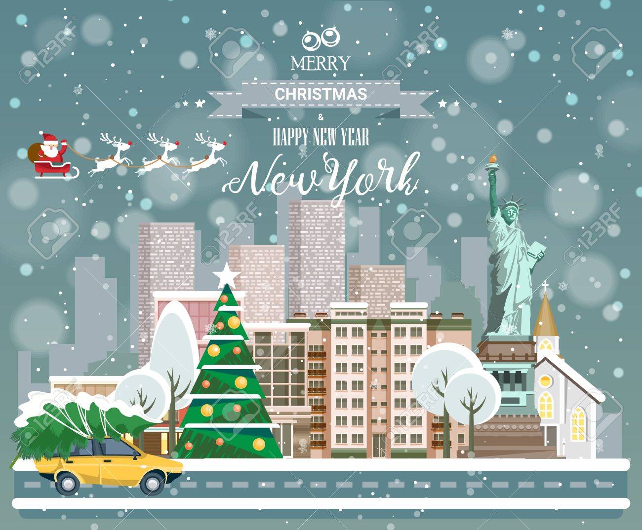 Resultado de imagen para feliz navidad new york