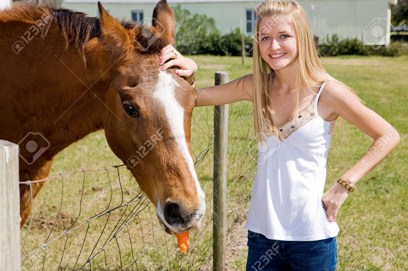 Beautiful teen farm girls