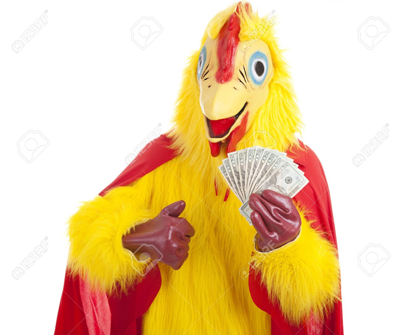 man in a chicken