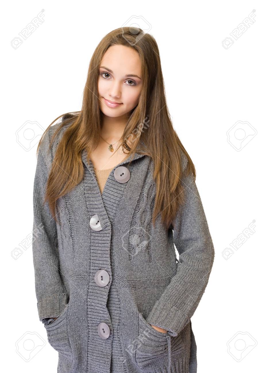 big gray sweater