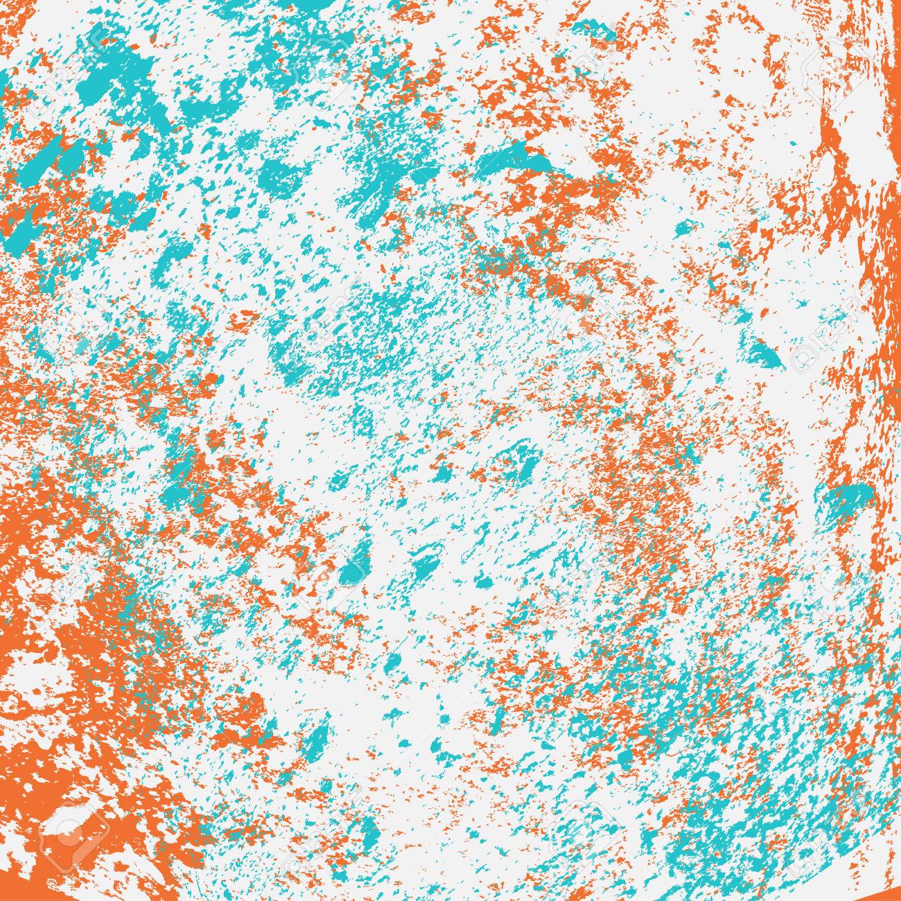 colored grunge background orange and blue vector texture pattern
