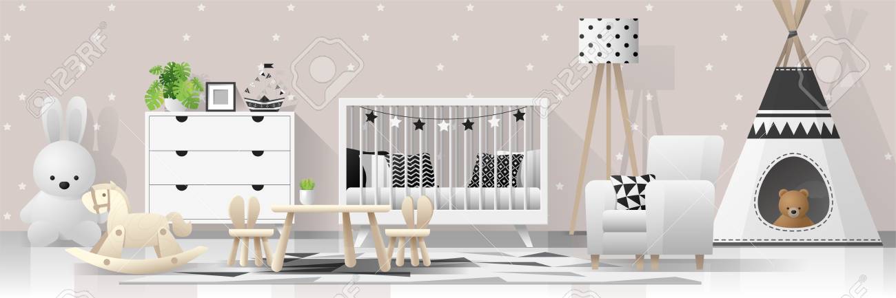 modern baby bedroom