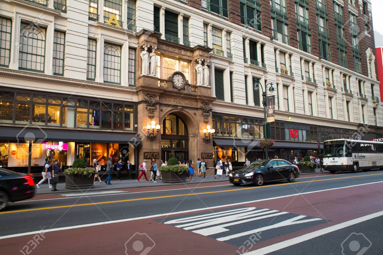 New York City September 28 2017 View Of Macy S Department Store Herald Square On 34th Street In Midtown Manhattan Stock Photo Picture And Royalty Free Image Image 90642783