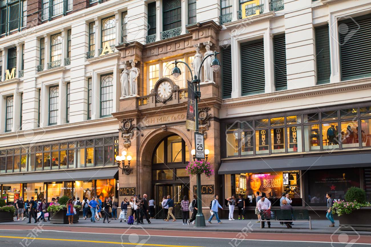 New York City September 28 2017 View Of Macy S Department Store Herald Square On 34th Street In Midtown Manhattan Stock Photo Picture And Royalty Free Image Image 90642784