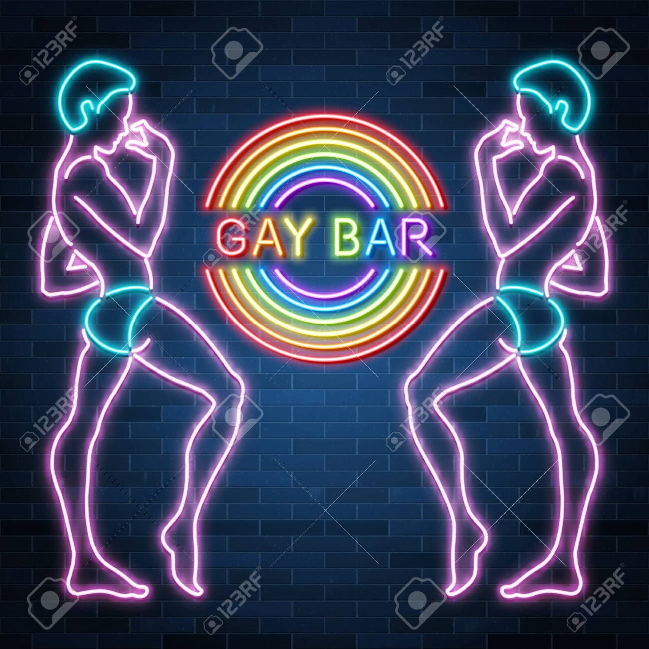 Gay Club Neon Sign. Logo in Neon Style, Light Banner, Billboard, Night  Bright Advertising for Gay Club, Lgbt, Party, Gay Stock Vector -  Illustration of club, homosexual: 111508069