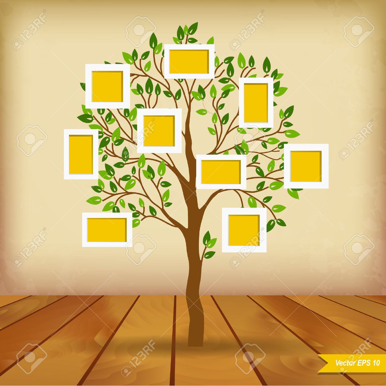 family tree design insert your photos into frames royalty free