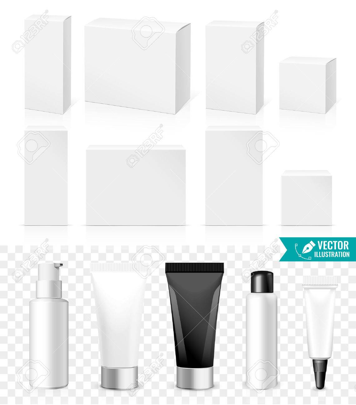 Realistic Tubes And Boxes. Packing White Cosmetics Or Medicines products Isolated On White Background. You Can Use It For Tube Of Creams, Shampoo, Gel, Ointments Or Any Other Product for you design - 50264536 Realistic Tubes And Boxes. Packing White Cosmetics Or Medicines products Isolated On White Background. You Can Use It For Tube Of Creams, Shampoo, Gel, Ointments Or Any Other Product for you design - 50264536