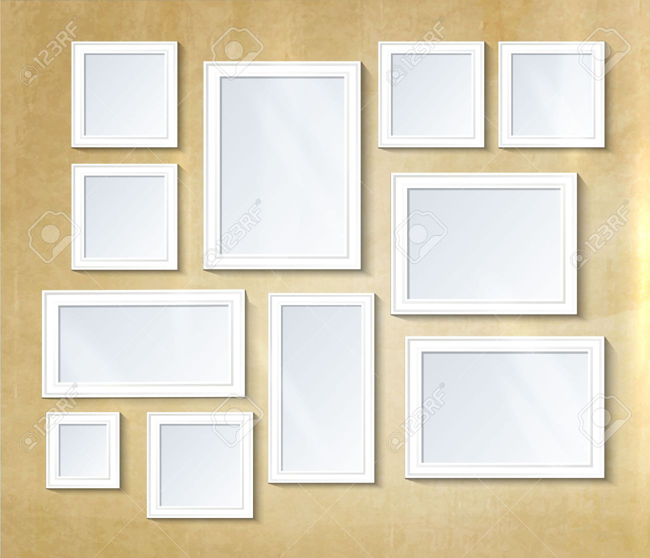 Decorative collage photo frame. Vintage photo frame template on wall for kid and parents. Design photo memories, scrapbook concept, vector illustration. Gallery - 58323761 Decorative collage photo frame. Vintage photo frame template on wall for kid and parents. Design photo memories, scrapbook concept, vector illustration. Gallery - 58323761