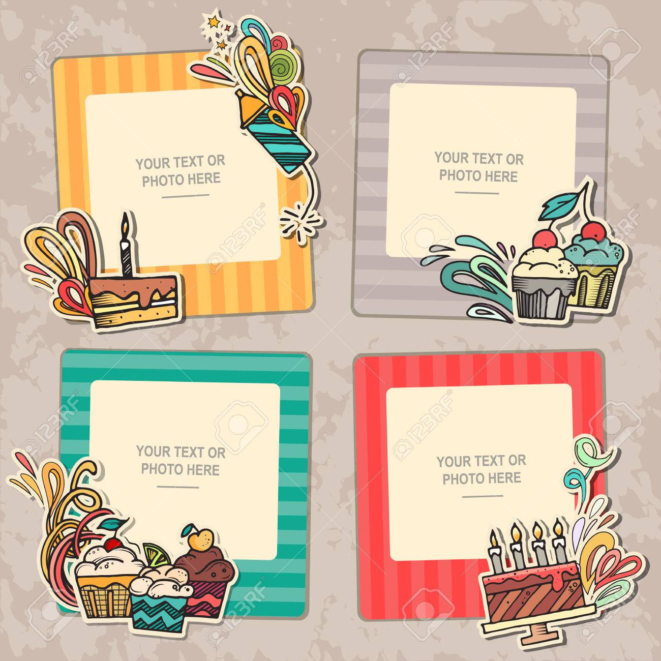 collage photo frame on vintage background album template for template album foto