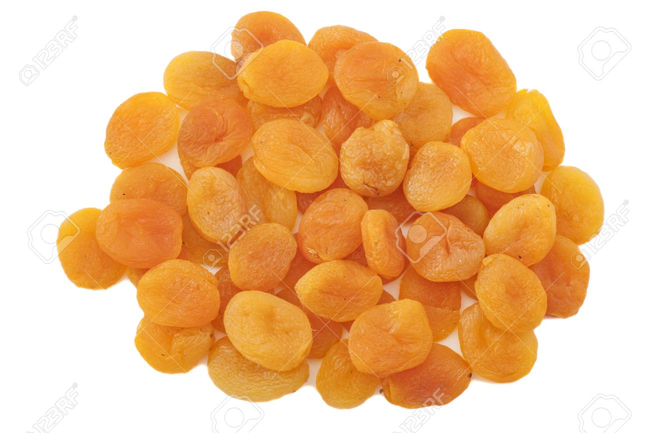 Dried apricots in white background - 30182314 Dried apricots in white background - 30182314