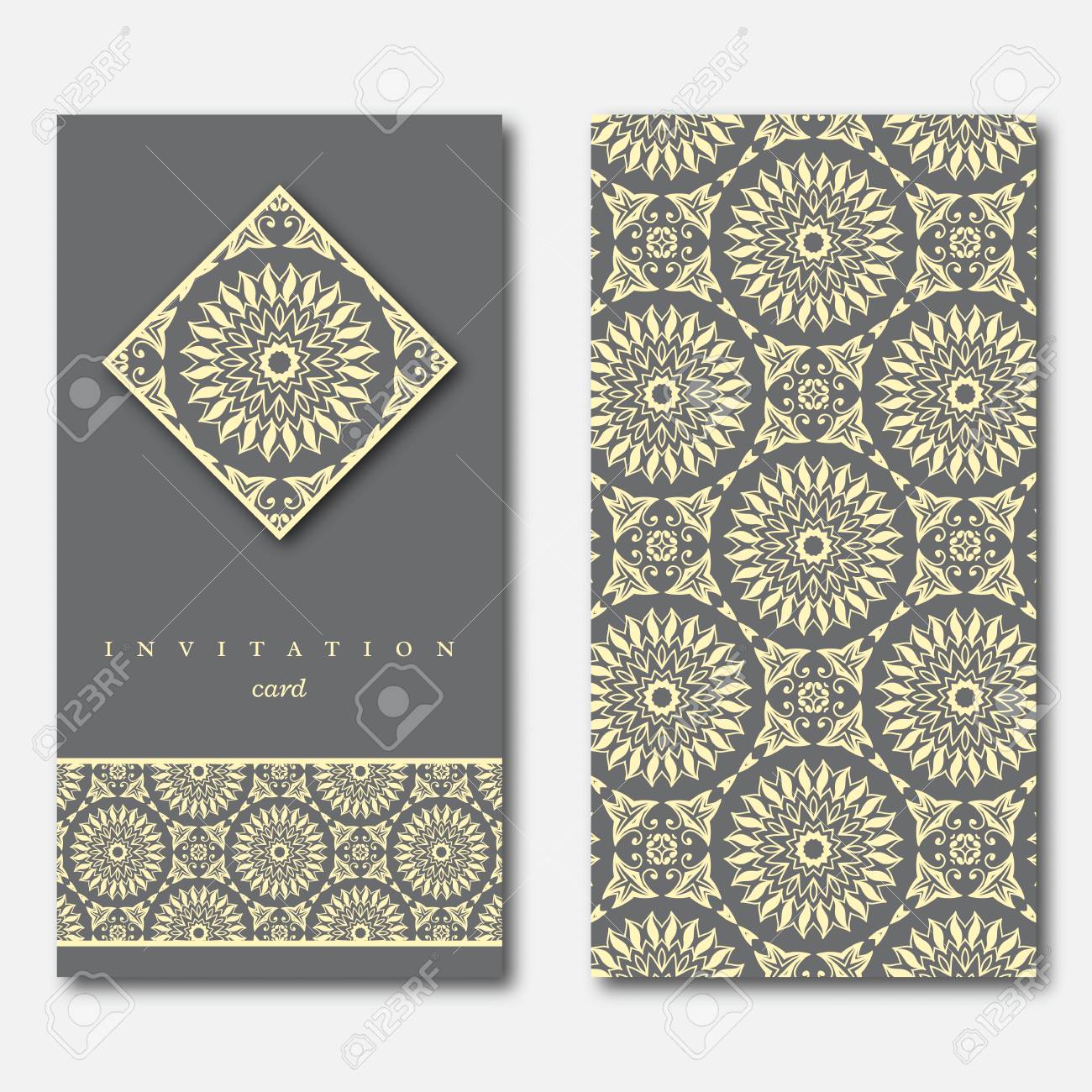 Birthday Cards Card Set Hand-drawn Mandala Greeting Card Set