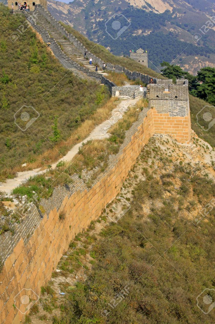 中国でぼろぼろの万里の長城 の写真素材 画像素材 Image