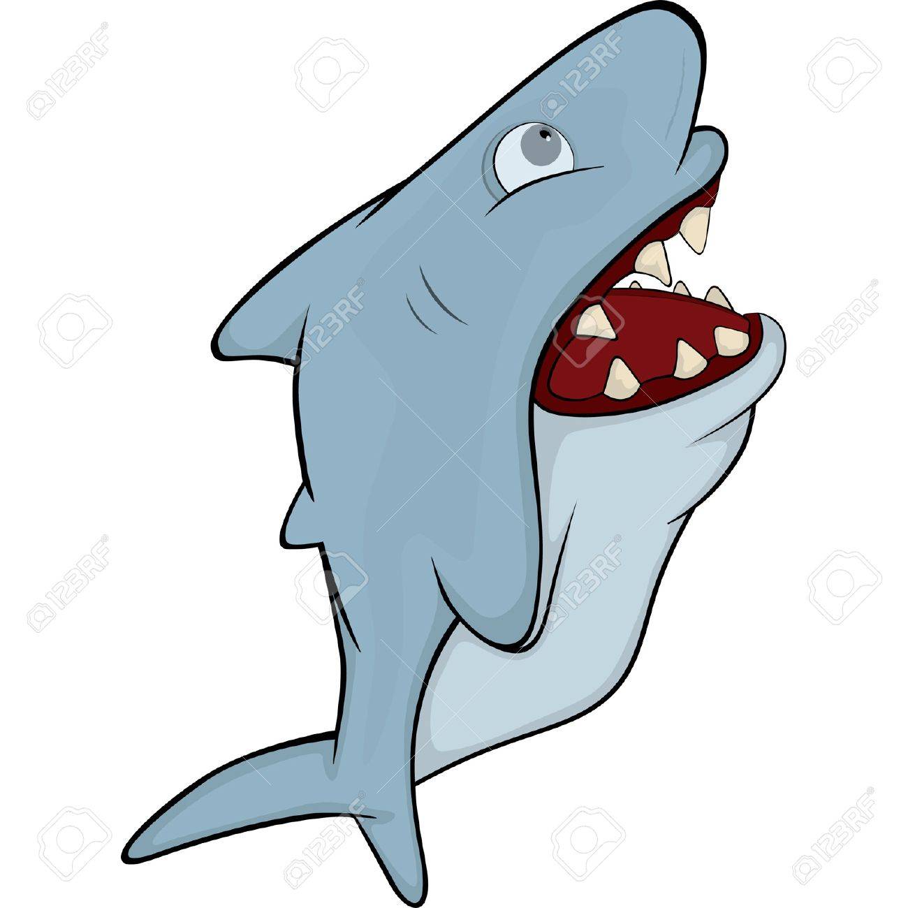 サメ 漫画のイラスト素材 ベクタ Image