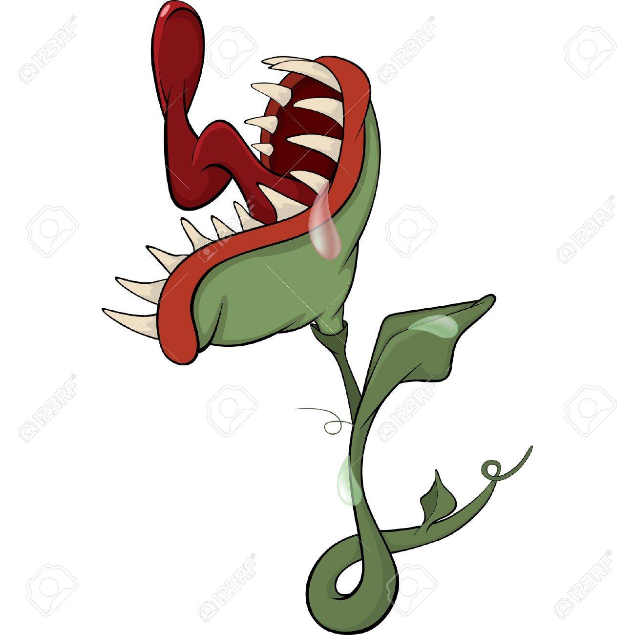 食虫植物のイラスト素材 ベクタ Image