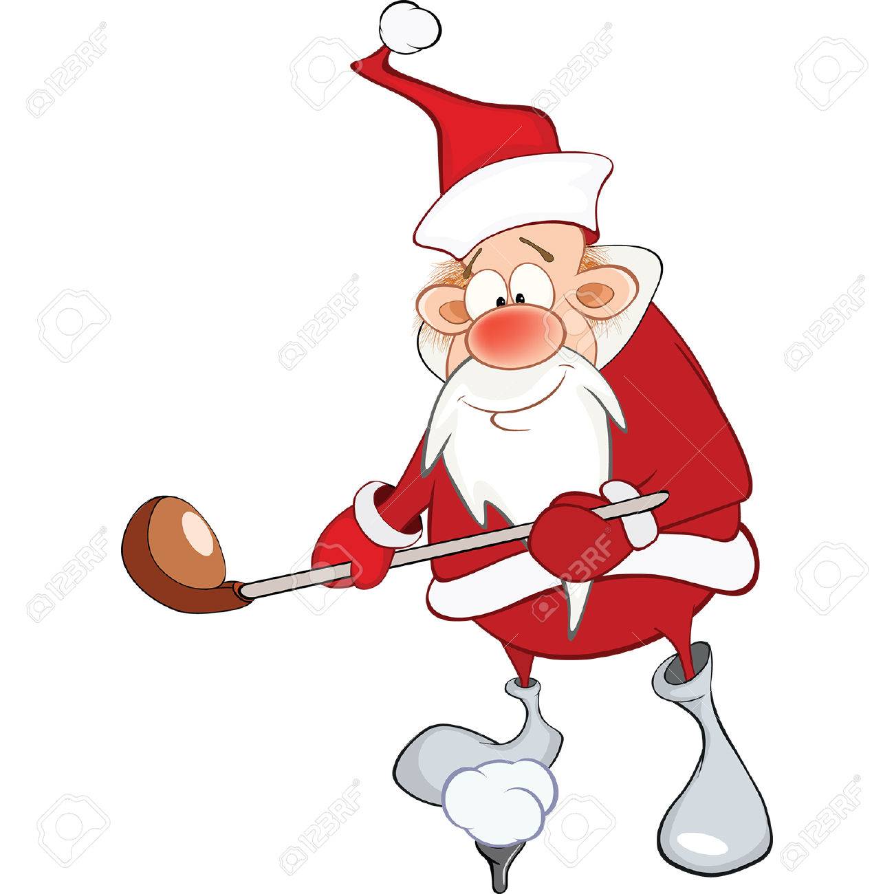 Cute Santa Claus Golfer Cartoon Stock Vector 46667157 Cute Santa Claus Golfer Cartoon Stock Vector 46667157