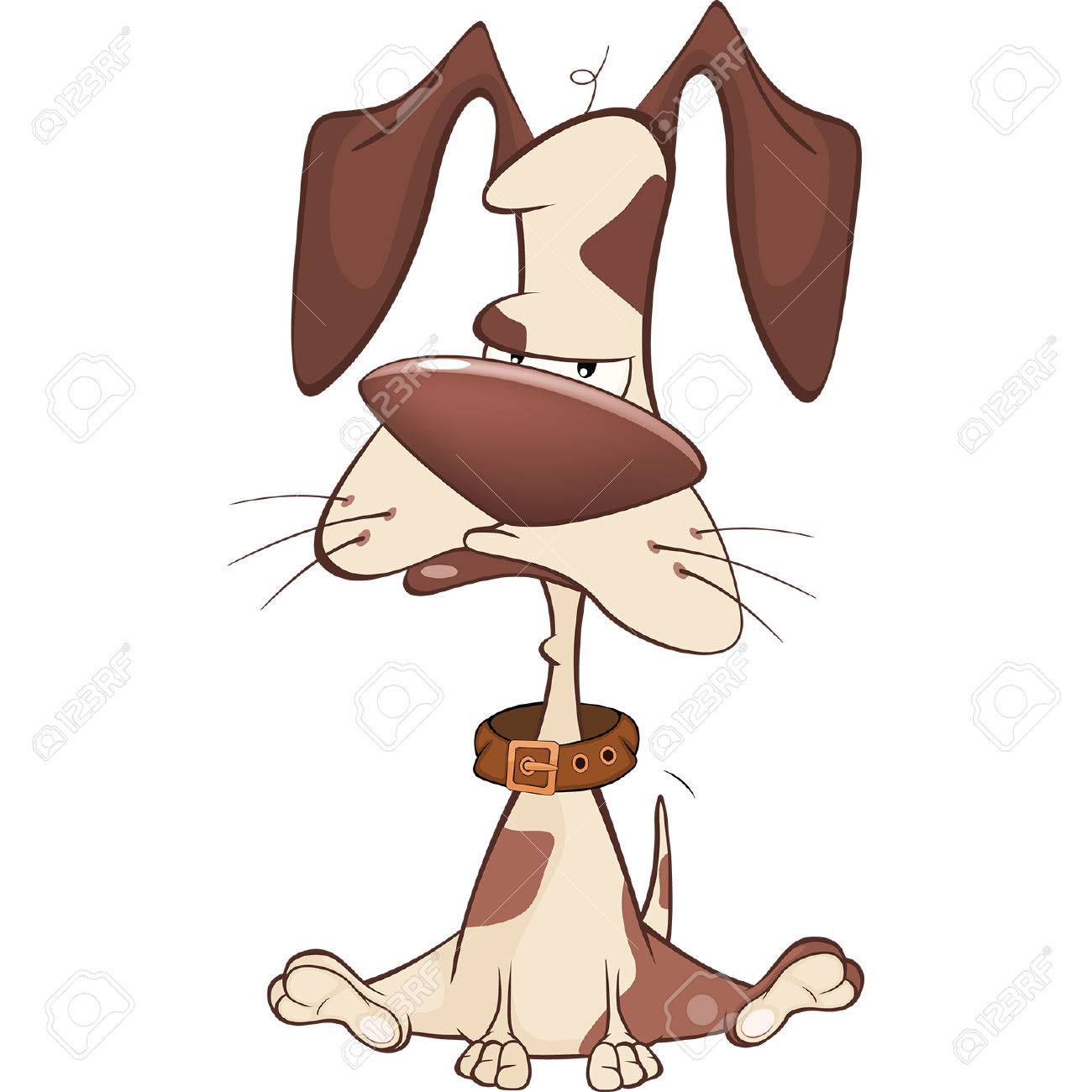 かわいい狩猟犬のイラスト。漫画のキャラクター ロイヤリティフリー