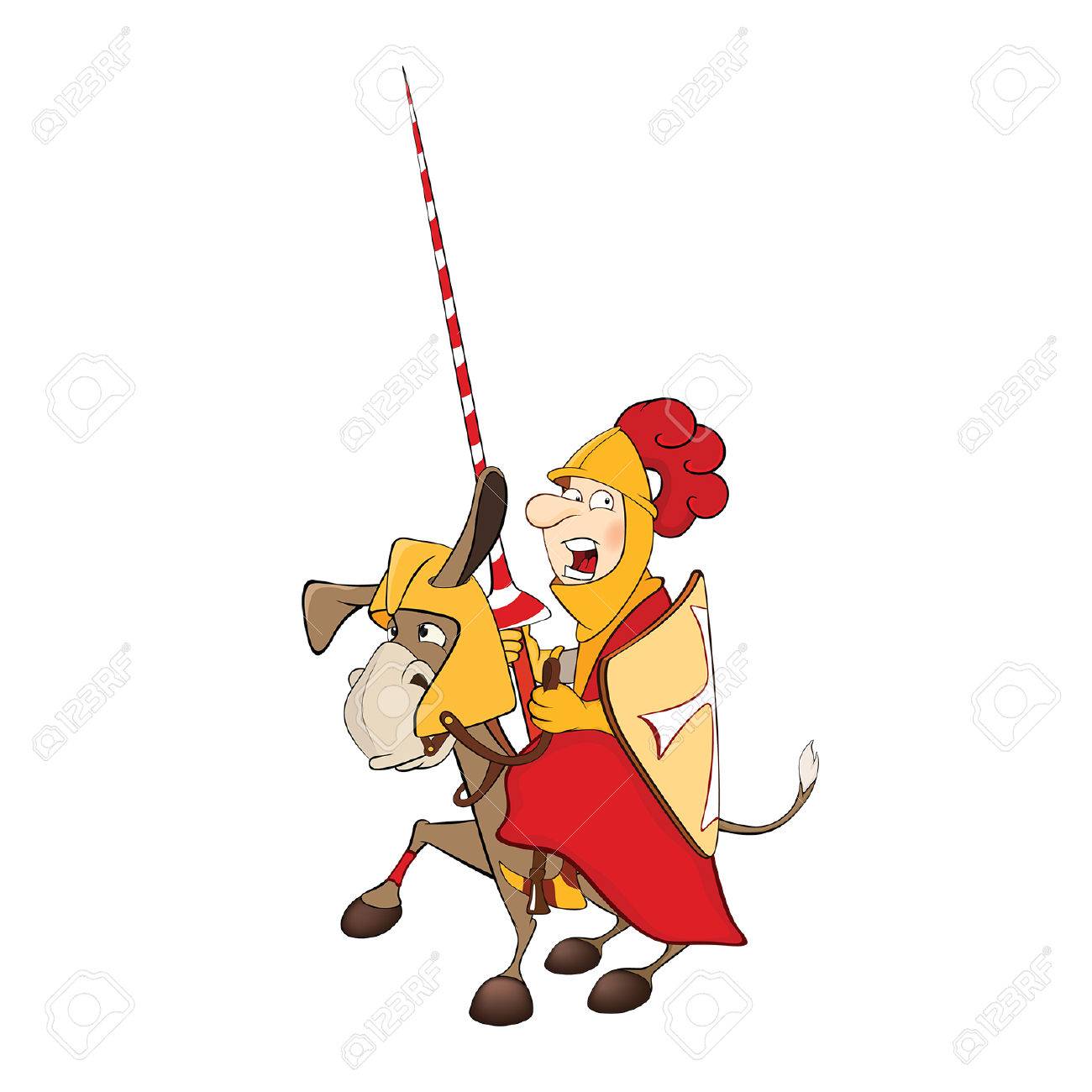 Télécharger gratuitement Images Illustration Of A Knight And A Knightly Donkey Cartoon Character dernière salutations