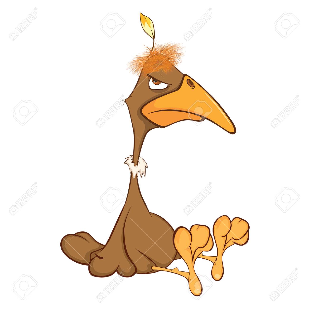 かわいいアメリカのコンドルの漫画のキャラクターのイラスト のイラスト素材 ベクタ Image