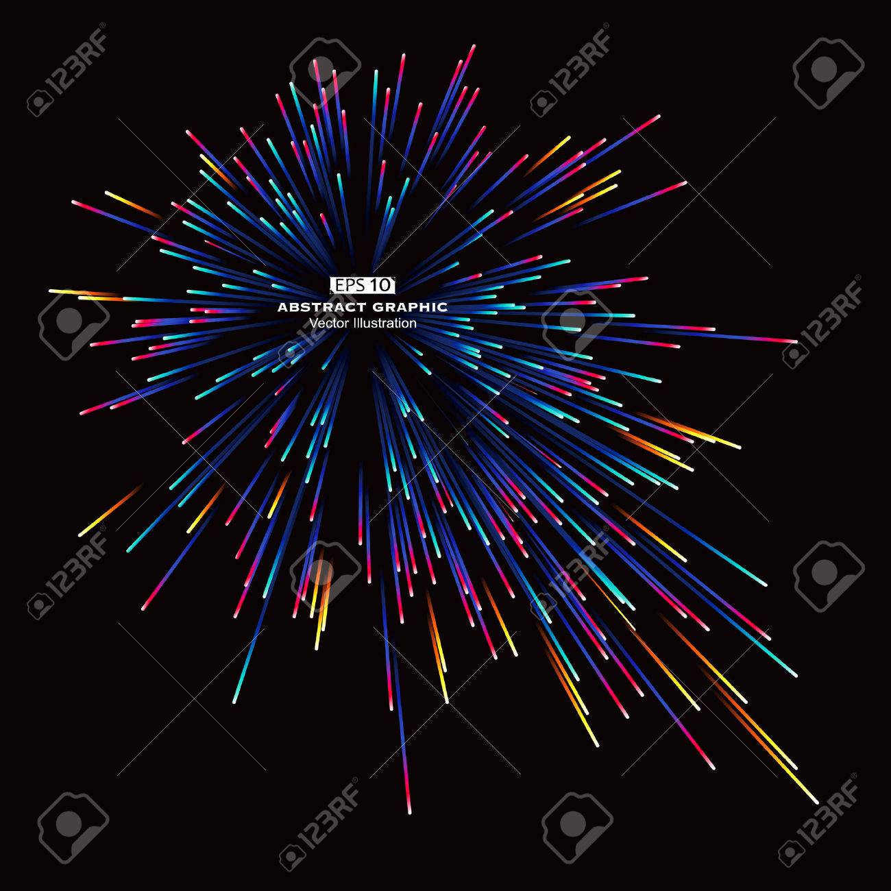 Dot and line consisting of radial abstract graphics. - 53023679 Dot and line consisting of radial abstract graphics. - 53023679