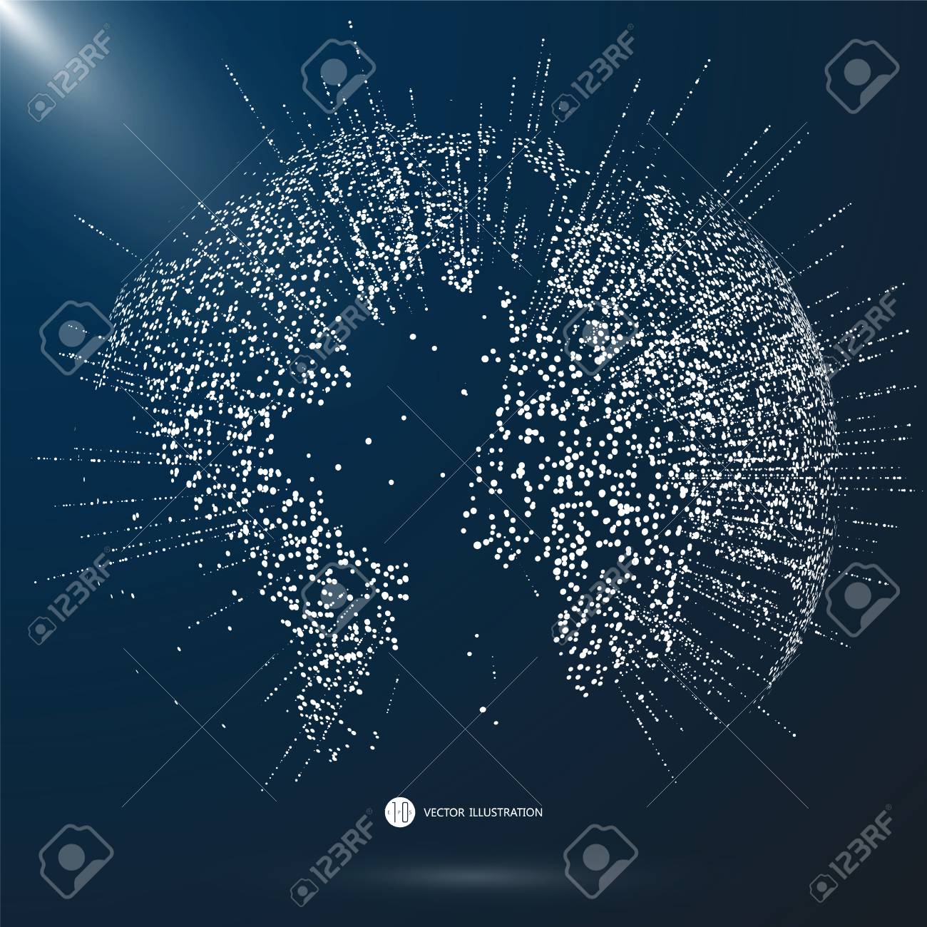 Point De La Carte Du Monde Ligne Composition Représentant Le Global Connexion Réseau Mondial Signification Internationale