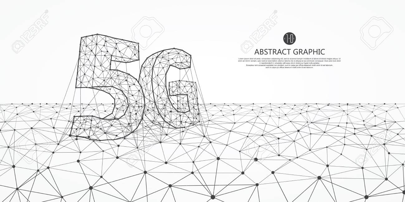 Internet connection, the concept of 5G whole network, abstract science and technology graphic design. - 117337805 Internet connection, the concept of 5G whole network, abstract science and technology graphic design. - 117337805