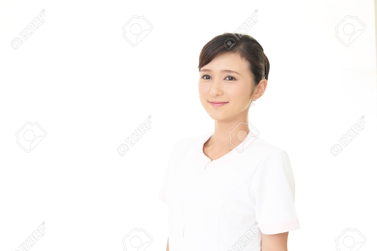 美容専門家の笑みを浮かべてください の写真素材 画像素材 Image